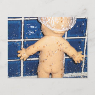 Kundenspezifische Babyparty danken Ihnen zu Postkarte