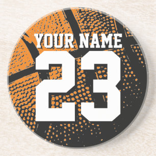 Kundenspezifische Basketball-Jersey-Nummer und Nam Getränkeuntersetzer