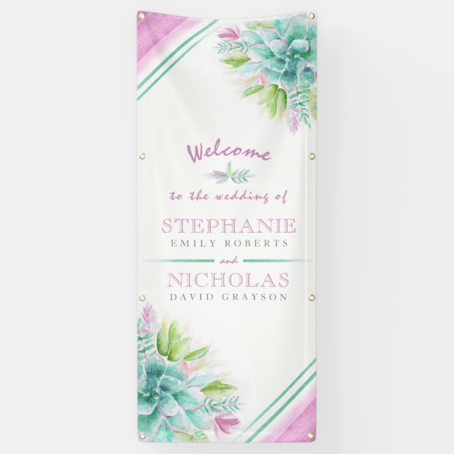 Kundenspezifische Begrüßungsbanner für Hochzeitsku Banner (Vertikal)