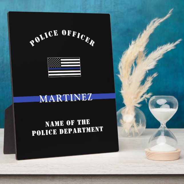 Kundenspezifische Bewertung von Thin Blue Line-Pol Fotoplatte (Seite)