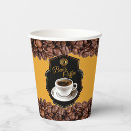 Kundenspezifische Bezeichnung Coffee Shops Papier Pappbecher