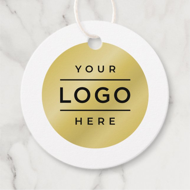 Kundenspezifische Bezeichnung und Logo der Firma Geschenkanhänger (Vorderseite)