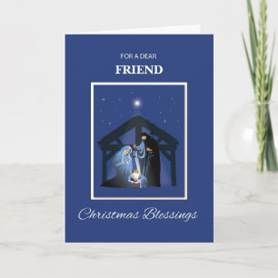 Kundenspezifische Beziehung Freund Weihnachts-Segn Karte