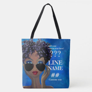 Kundenspezifische blaue tasche