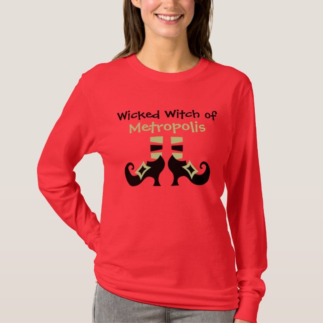Kundenspezifische böse Hexe von T-Shirt (Vorderseite)