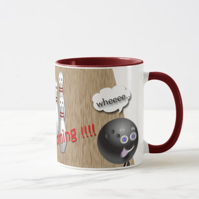 Kundenspezifische Bowlings-Tassengeschenke Tasse (Rechts)