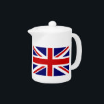 Kundenspezifische britische<br><div class="desc">Kundenspezifische britische GEWERKSCHAFTS-JACK-Flaggen-Teetöpfe.
Englischer Stolzentwurf. Personifizieren Sie mit Namens- oder lustigem Zitat.
BRITISCHES Vereinigtes Königreich GB Großbritannien England.</div>