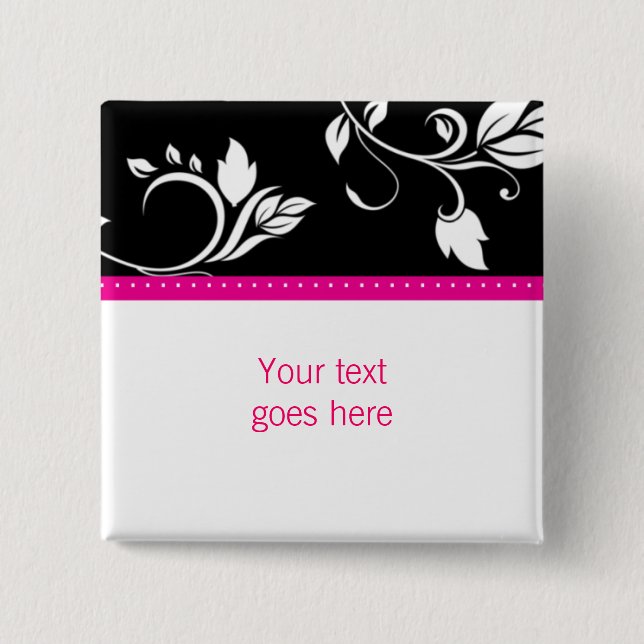 Kundenspezifische Brosche/Button mit 311 rosa Button (Vorderseite)