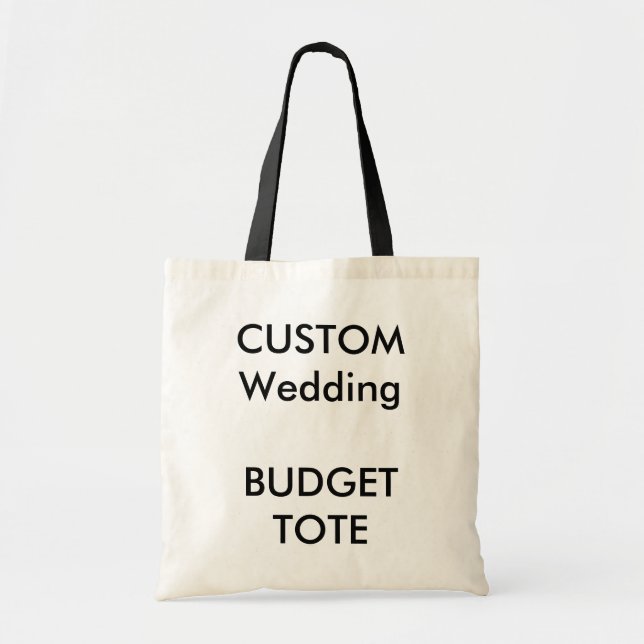 Kundenspezifische Budget-Taschen-Tasche (SCHWARZE Tragetasche (Vorne)