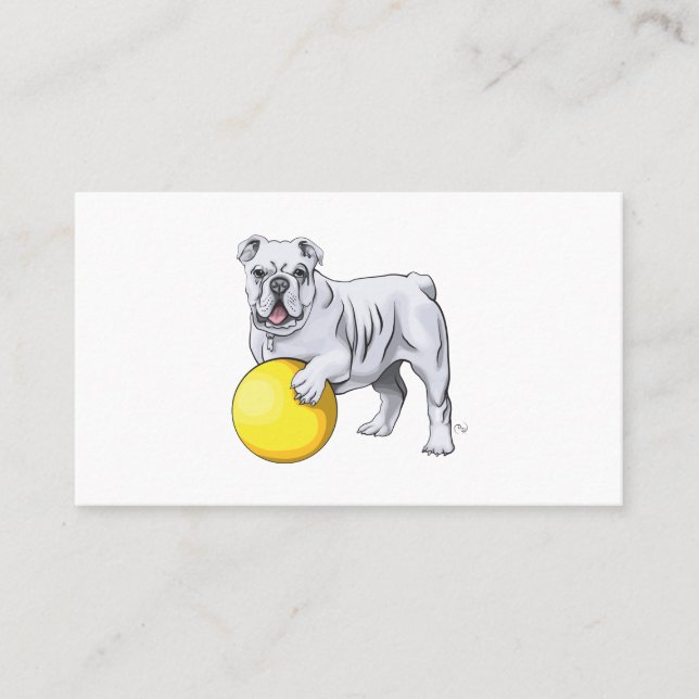 Kundenspezifische Bulldog-Visitenkarten Visitenkarte (Vorderseite)