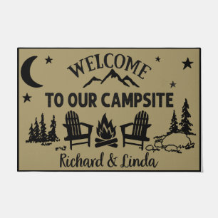 Kundenspezifische Camping Geschenke, Willkommen au Fußmatte