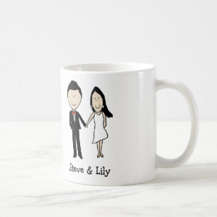 Kundenspezifische Cartoon-Tasse der jungen Kaffeetasse