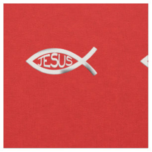 Kundenspezifische christliche Fische Jesuss Stoff