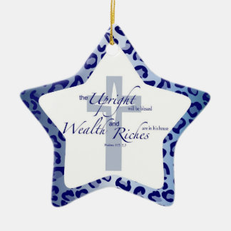 Kundenspezifische christliche Verzierung - Stern Keramikornament
