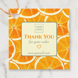 Kundenspezifische Citrus Business Vielen Dank Tag Geschenkanhänger