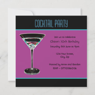 Kundenspezifische Cocktail-Einladung Einladung