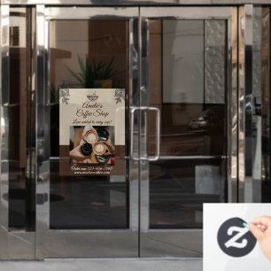 Kundenspezifische Coffee Shop-Vorverkaufsstelle Fensteraufkleber