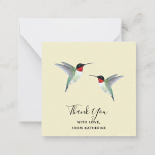 Kundenspezifische Dankeschön Hummingbird Note Card Mitteilungskarte