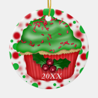 KUNDENSPEZIFISCHE DATE/NAME KLEINER KUCHEN KERAMIKORNAMENT