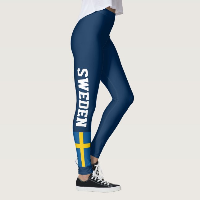 Kundenspezifische dunkle Leggings der schwedischen (Rechts)