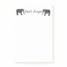 Kundenspezifische Elefant-Post-it-Zettel-Auflage