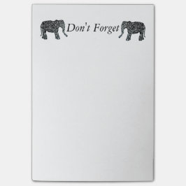 Kundenspezifische Elefant-Post-it-Zettel-Auflage Post-it Klebezettel