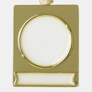 Kundenspezifische Fahnen-Verzierung - Gold Banner-Ornament Gold
