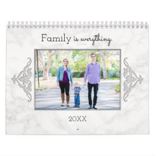 Kundenspezifische Familien-Zitate und Fotos Kalender