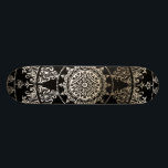 Kundenspezifische Farbe der Goldfolien-Mandala-| Skateboard<br><div class="desc">Kundenspezifische Farbe der Goldfolien-Mandala-|. Verwickelter Damastmuster Mandala mit Imitatgoldfolienüberlagerung. Sie können die Farbe des Hintergrundes zu allem ändern,  das Sie wollen. Sie können auch umziehen,  sich zu drehen u. die Mandalen die Größe neu bestimmen,  jedoch,  das Sie mögen.</div>
