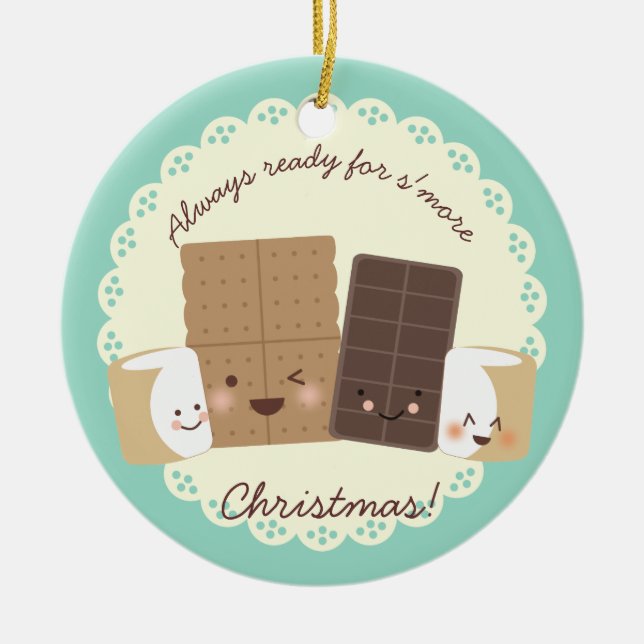 Kundenspezifische Farbesmores, die Keramik Ornament (Vorne)