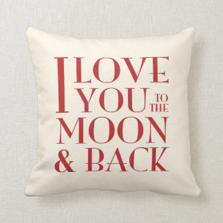 Kundenspezifische Farb'Liebe Sie zum Mond und zum Kissen
