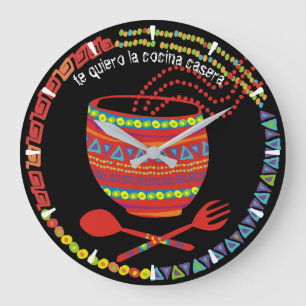 Kundenspezifische Farbmexikanische aztekische Große Wanduhr