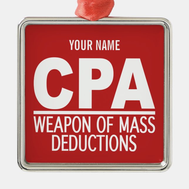 Kundenspezifische Farbverzierung CPAs Silbernes Ornament (Vorne)