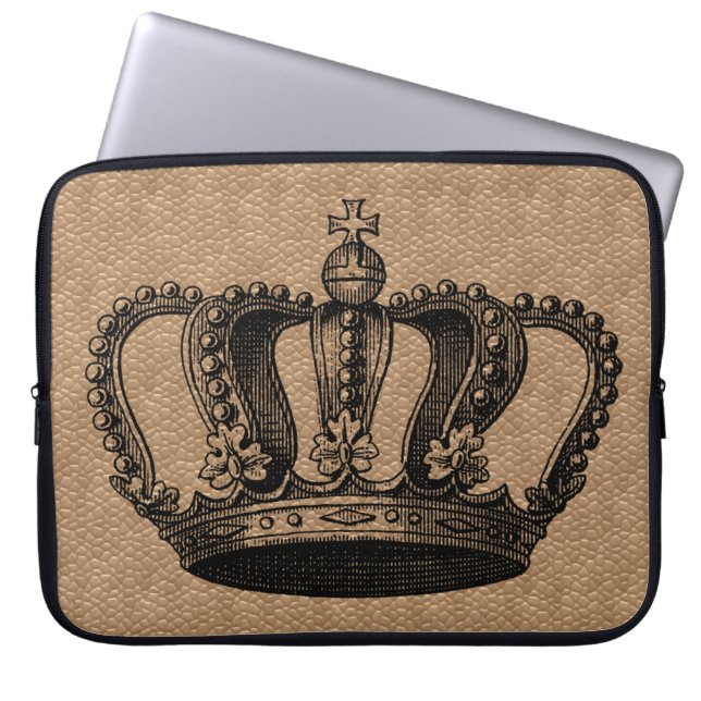 Kundenspezifische FarbVintager Kronenkasten Laptopschutzhülle (Vorderseite)