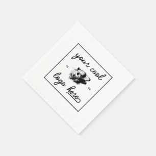 Kundenspezifische Firmenlogo Serviette