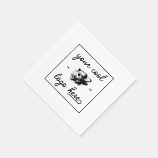 Kundenspezifische Firmenlogo Serviette