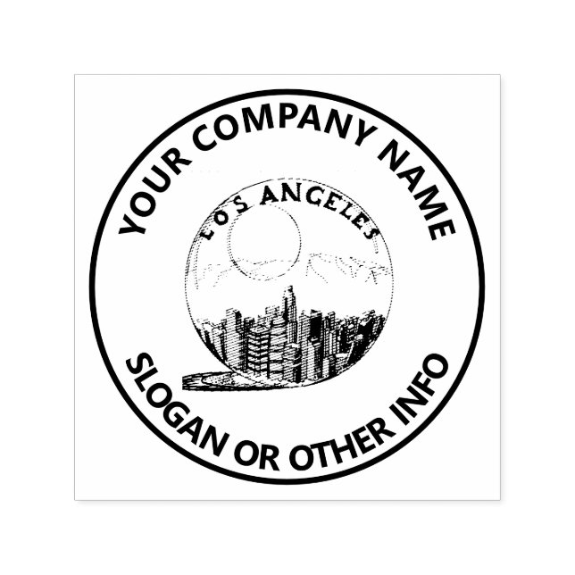 Kundenspezifische Firmenlogos Los Angeles Permastempel (Design)