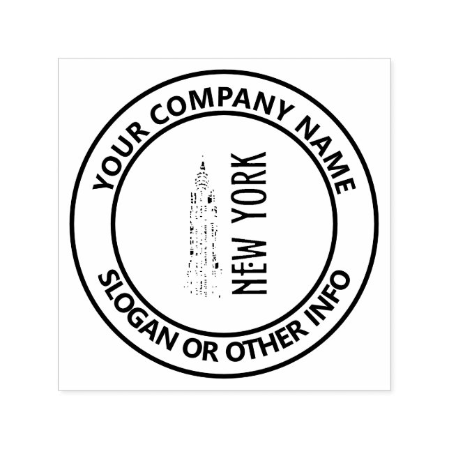 Kundenspezifische Firmenlogos New York Permastempel (Design)