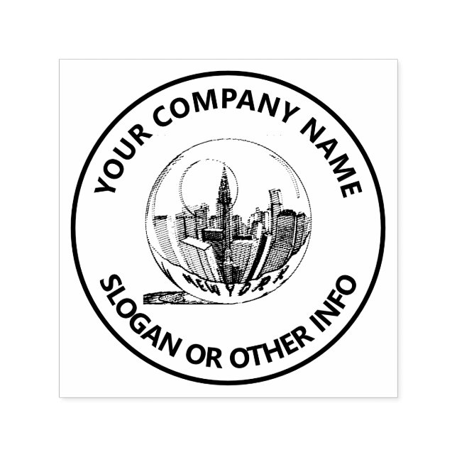Kundenspezifische Firmenlogos New York Permastempel (Design)