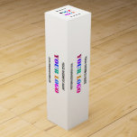 Kundenspezifische Firmenlogos und Geschenkboxen de Weinbox<br><div class="desc">Benutzerdefinierter Schriftart und Farben - Geschenkboxen mit der Website Ihres Logo-Namens Werbe-Personalisiert Office-Werbeaktion Unternehmen oder Persönliche individuell anpassbare Farben und Text Moderne Geschenkboxen Geschenk - Hinzufügen Ihres Logos - Bild - Foto / Name - Firma / Website oder E-Mail oder Telefon - Kontaktinformationen / Anschrift - Umformulieren und Entfernen /...</div>