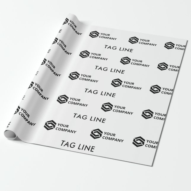 Kundenspezifische Firmenlogos und Markierungen Geschenkpapier (Ungerollt)