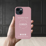 Kundenspezifische Firmenlogos und Minimalistische  iPhone Hülle<br><div class="desc">Mit diesem eleganten iPhone-Gehäuse mit individuellem Logo und Text fördern Sie Ihr Geschäft. Fügen Sie einfach Ihr Logo hinzu,  indem Sie auf "Personalisieren" klicken.</div>