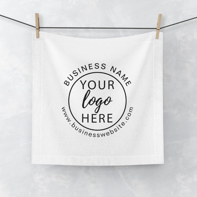Kundenspezifische Firmenlogos und Minimalistische  Waschlappen (Custom Business Logo and Website Minimalist Wash Cloth)