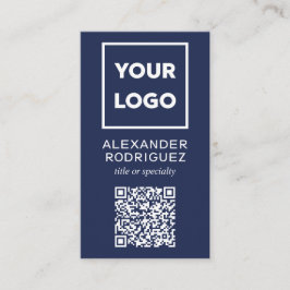 Kundenspezifische Firmenlogos und QR-Code Moderne  Visitenkarte