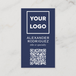Kundenspezifische Firmenlogos und QR-Code Moderne  Visitenkarte
