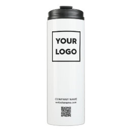 Kundenspezifische Firmenlogos und QR-Code Thermosbecher