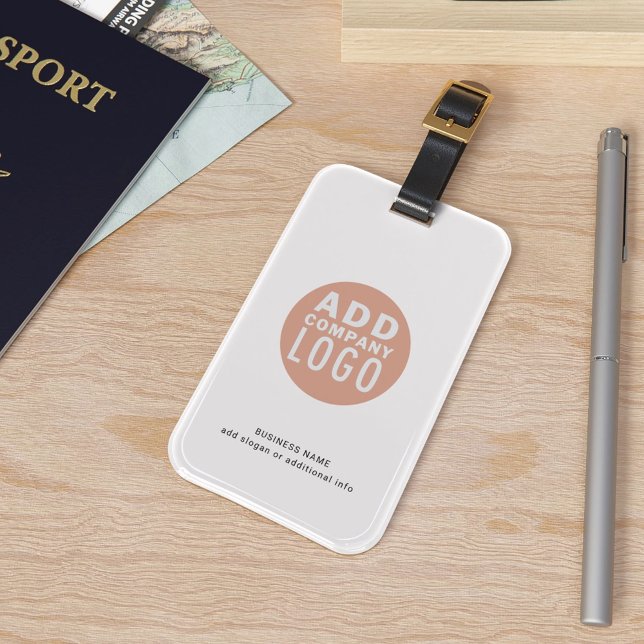 Kundenspezifische Firmenlogos und soziale Medien - Gepäckanhänger (Custom Business Logo and Social Media Minimum Luggage Tag)