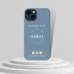 Kundenspezifische Firmenlogos und soziale Medien M iPhone Hülle<br><div class="desc">Mit diesem eleganten iPhone-Gehäuse mit individuellem Logo und Text fördern Sie Ihr Geschäft. Fügen Sie einfach Ihr Logo hinzu,  indem Sie auf "Personalisieren" klicken.</div>