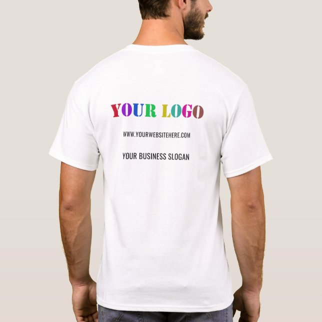 Kundenspezifische Firmenlogos und T - Shirt für Te (Rückseite)