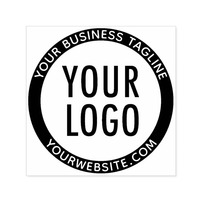 Kundenspezifische Firmenlogos und Text-Round-Compa Permastempel (Design)